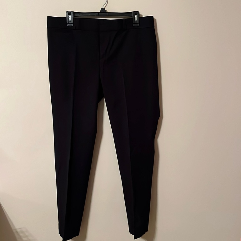 Banana Republic Womens Sloan Black Ankle Length Pants Size 12 excellent cond